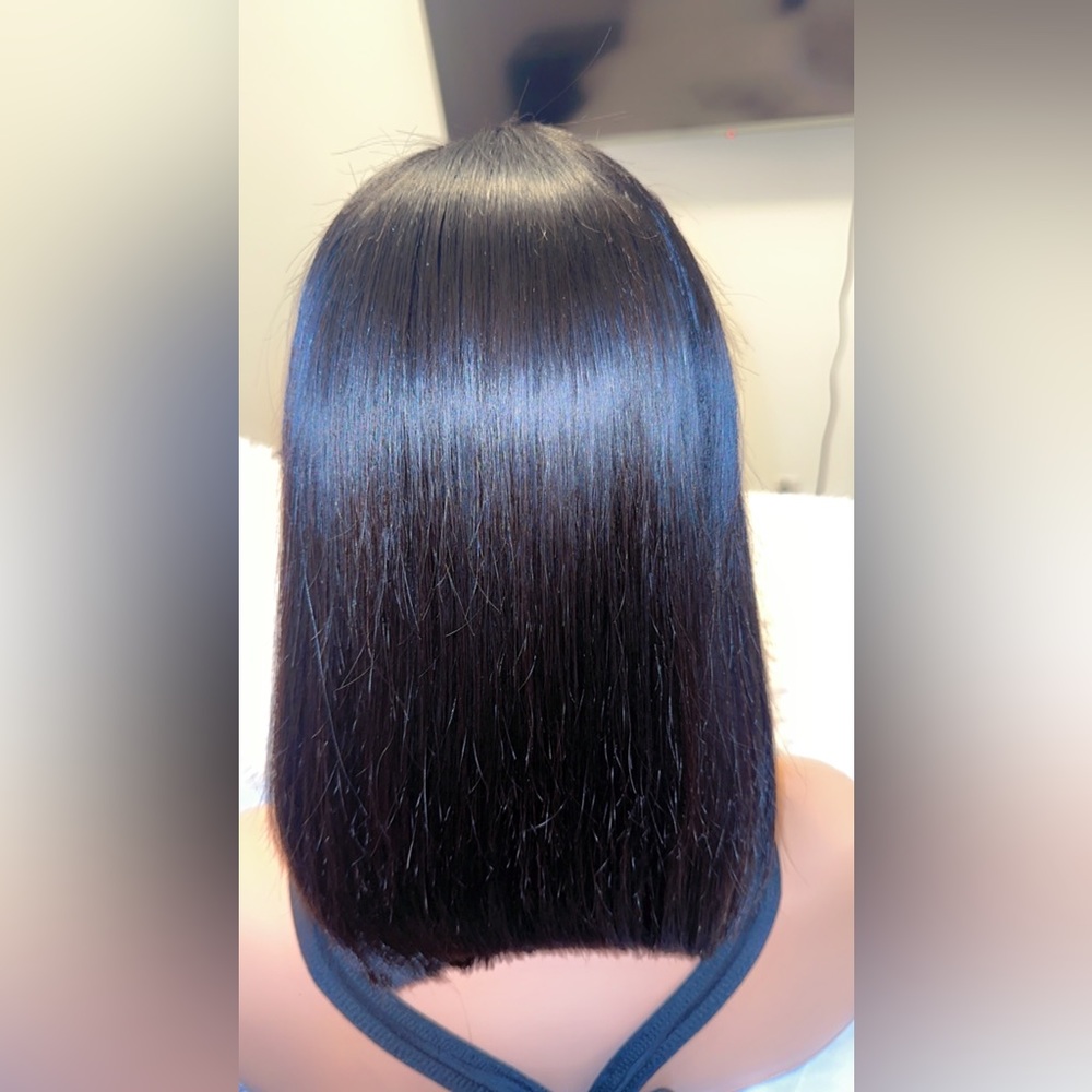 12” Human Hair Bob Wig - Picture 12 of 16
